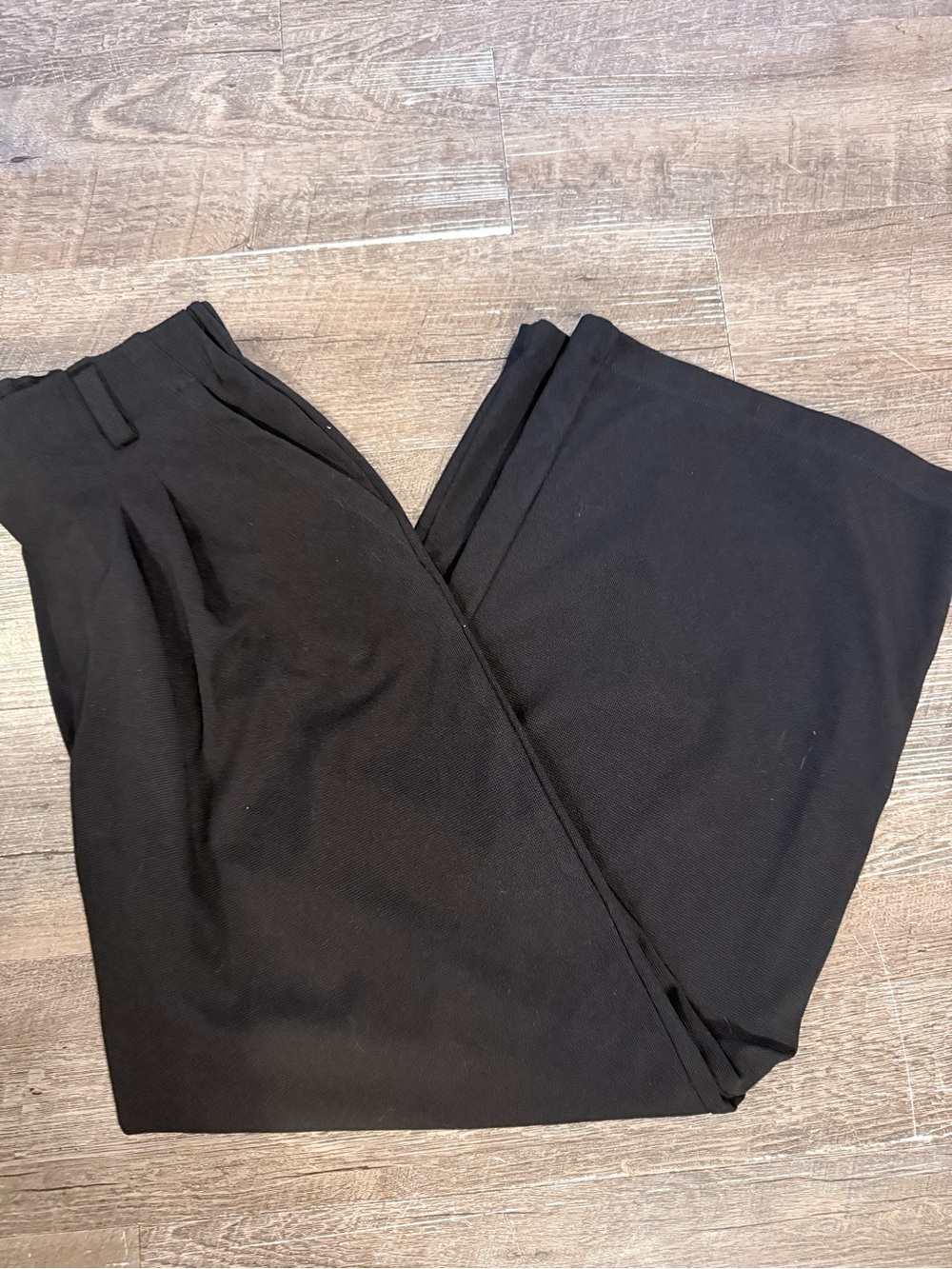 Halara Waffle Dress Pants Classic Black Women’s Dress Pants - Tailored Style